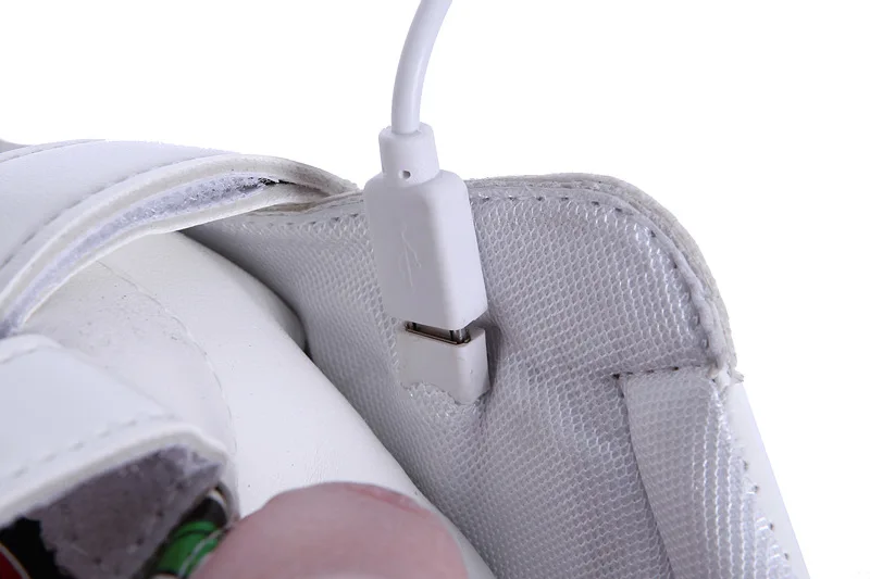 Size 25-35 LED Shoes for Kids Girls Boys USB Charge Glowing Lighted Shoes Kids Shoes with Lights Luminous Sneakers for Children