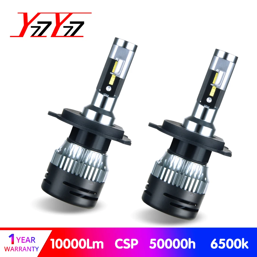 Светодиодный H4 автомобильный фонарь в сборе Turbo светодиодный H7 H1 H11 H8 H9 9005 HB3 9006 HB4