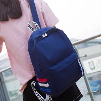 

Unisex Canvas Student School Bag Travel Backpack Tote Shoulder Bag Student Backpack