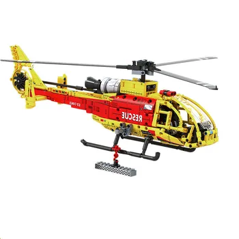 

Building Blocks DIY Technic 663+PCS 7063 Gazeller Helicopter Assembled Technology Building Bricks Educational Toy for Children