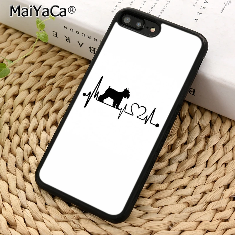 MaiYaCa чехол для телефона с изображением собаки шнауцера iPhone 5 SE 6 6s 7 8 Plus X XR XS 11 12 Pro max