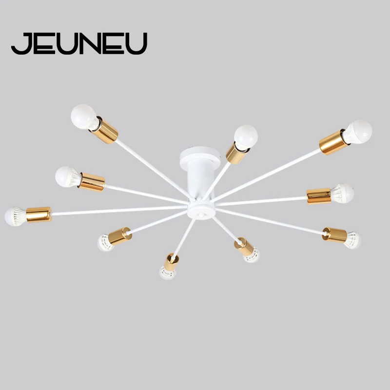 Nordic Modern Unique Novelty Ceiling Lamps E27 LED 220V 2 Colors Lights for Living Room Bedroom Restaurant Kitchen Cafe | Лампы и