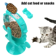 

Interactive Leakage Dispenser Treat Leaking Cat Toy Teaser Feeder For Kitten Cats Dogs Rotatable Wheel Toys