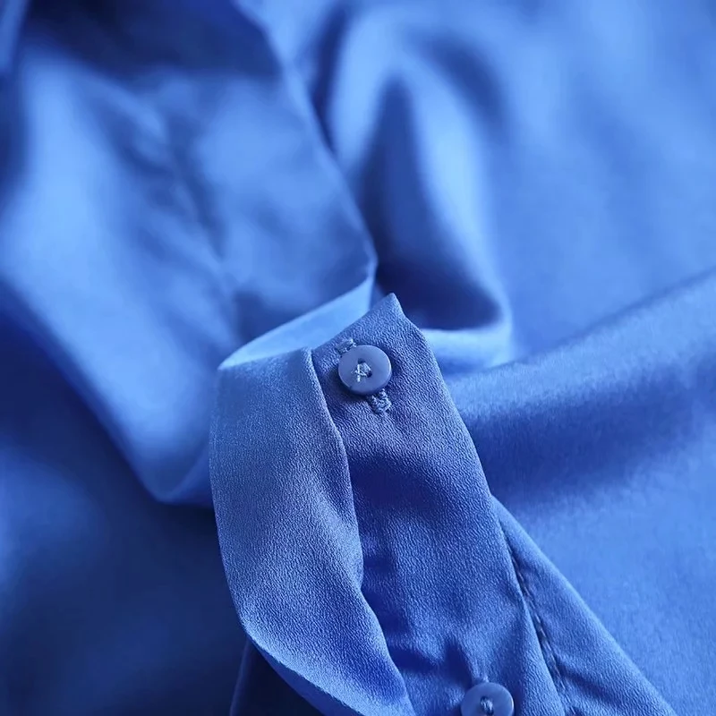 Увядшая английская Офисная женская элегантная однотонная шелковая рубашка с длинным рукавом, женская блуза mujer de moda, рубашка для женщин, Топы И Футболки