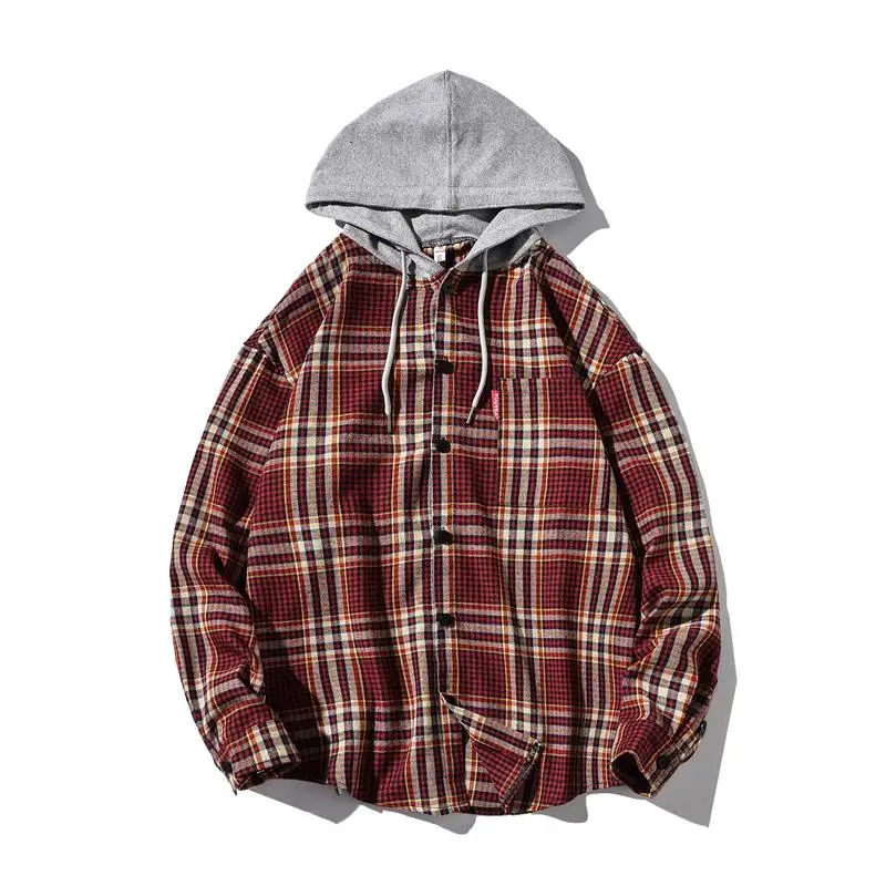 thick flannel hoodie