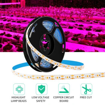 

BORUiT Grow Light Strips Full Spectrum 5V USB 2385 LED Phyto Lamp for Plants Greenhouse Hydroponic Growing 0.5m 2m 3m