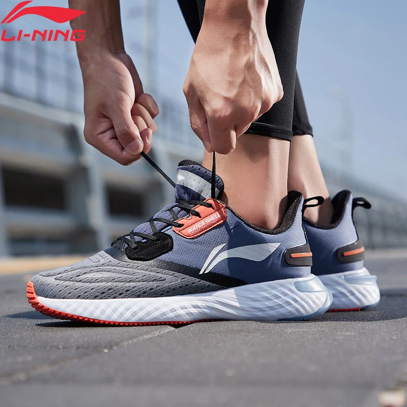 Li-Ning мужские кроссовки LN CLOUD V SHIELD с подкладкой из водонепроницаемого материала, спортивные кроссовки ARHP143 XYP944