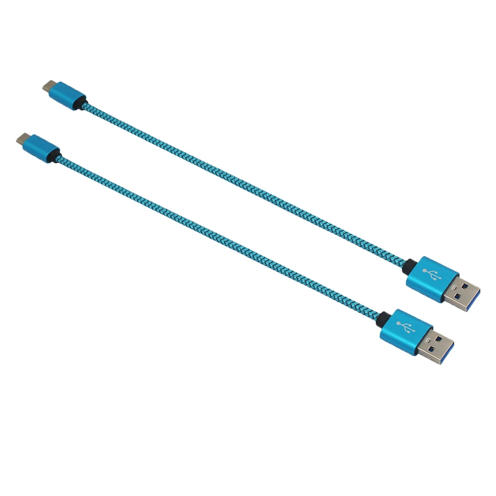 Мини-улыбка 2 шт Быстрая зарядка USB3.1 type-C к USB 2,0 зарядный кабель передачи данных(25 см