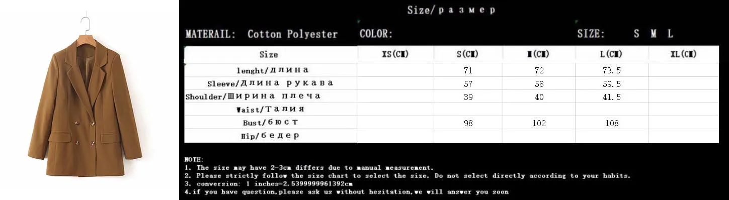 JXYSY, Женский блейзер с карманами, на одной пуговице, желтый, длинный рукав, офисная одежда, пальто, однотонная женская повседневная верхняя одежда, шикарные топы