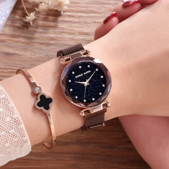 

Ayhaus Fashion Luxury Wristwatch Ultra-thin Women Quartz Watch Stainless Steel Ladies Casual Watch Gift Female Clock