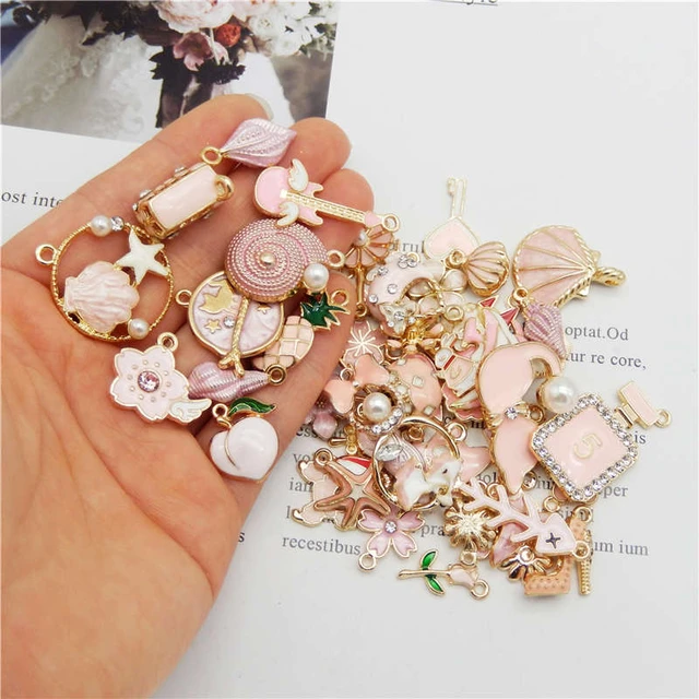 8 Color Mix Fruit Animals Flowers Charms Diy  Accessories Making Resin  Earrings - Charms - Aliexpress