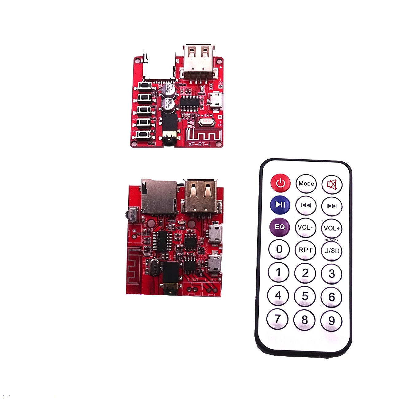 3.7-5V Bluetooth 4.1 Audio Decoder MP3 Player Board Micro USB TF SD Card Modul
