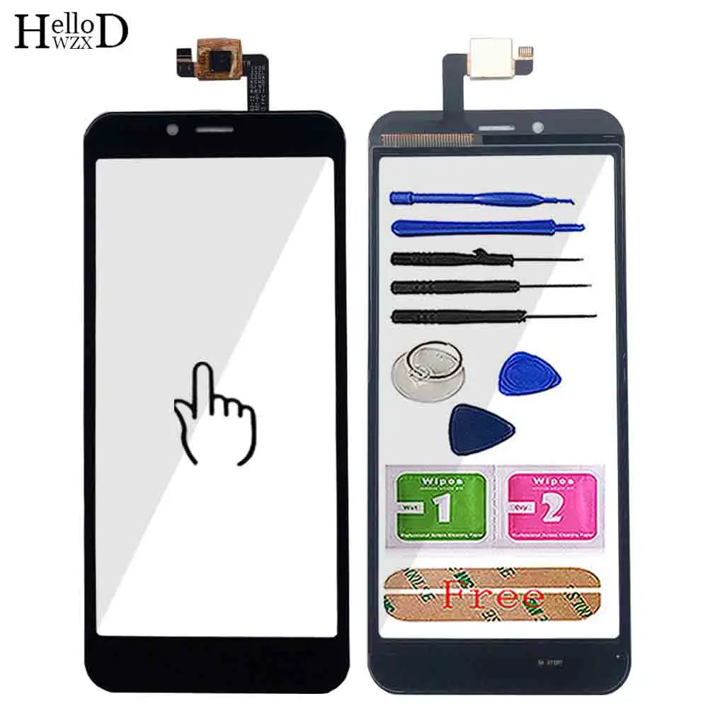 

5'' Touch Screen For Vertex Impress Click Touch Screen Glass Lens Digitizer Front Outer Glass Sensor Repair Tools 3M Glue Wipes