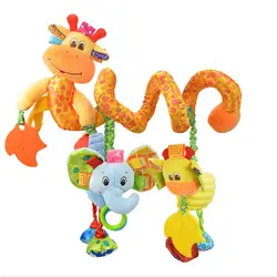 Игрушки для новорожденных 0-12 месяцев, мягкая коляска, игрушки для животных, детская коляска, обучающая детская игрушка-погремушка
