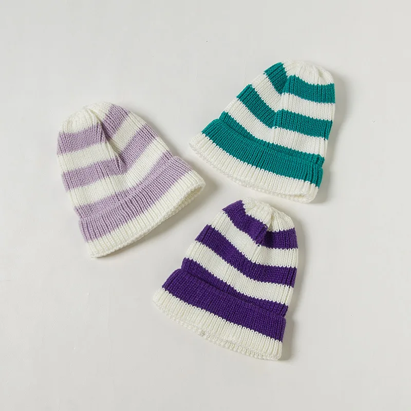 Милые детские шапки-ушанки на 12 месяцев; сезон весна-осень; детская хлопковая вязаная шапка для малышей;