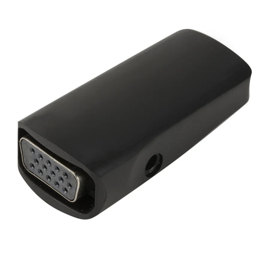 HDMI to VGA Adapter HD 1080P HDMI-compatible to VGA Adapter Audio Cable Converter Female to Female For PC Laptop TV Box Computer Display Projector