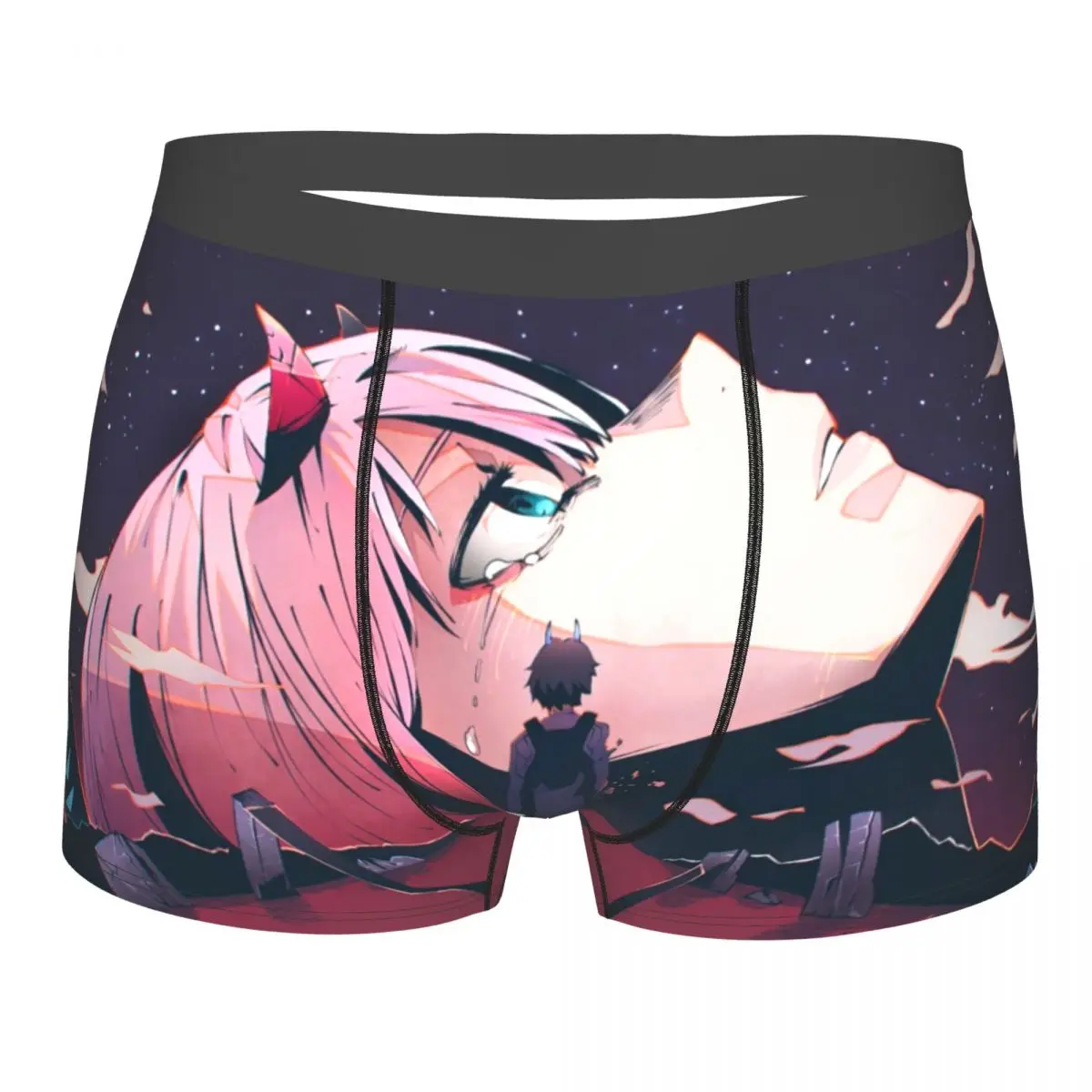 Anime - Darling In The FranXX Underpants Breathbale Panties Male Underwear Print Shorts Boxer Briefs darling nikki