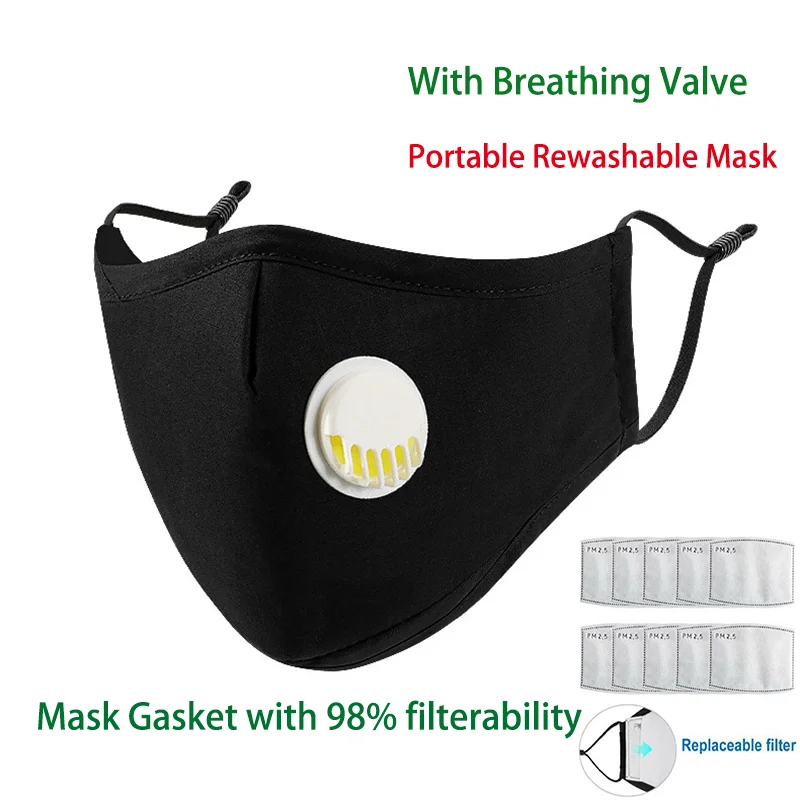 

1 / 10Pcs Respirator Face Mask Protect Dust Mask Gasket With 98% filterability Better Than KN95 FFP2 Same With FFP3 Mascarillas