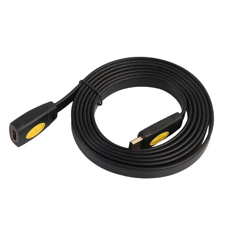 0,5/1,8/5 м HDMI2.0 удлинитель для передачи данных плоский шнур провод высокого разрешения полный цифровой линии для СВЕТОДИОДНЫЙ 3D HDTV