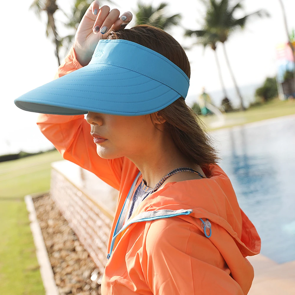 Anti UV Sun Hat Wide Brim Baseball Cap 
