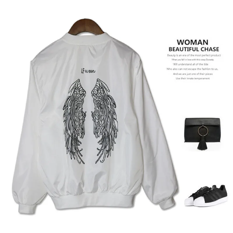

Jacket Autumn Supply of Goods Wing Printed Versatile Fashion Baseball Jacket