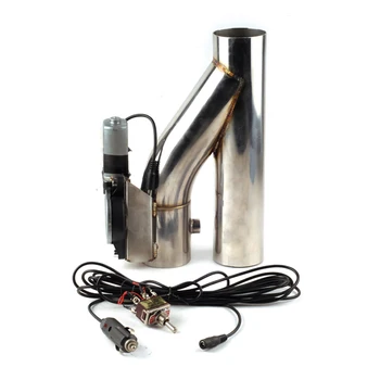 

2.5inch Performance Stainless Steel Y Pipe cutout Electric Exhaust cutout Down Pipe exhaust bypass valve switch button