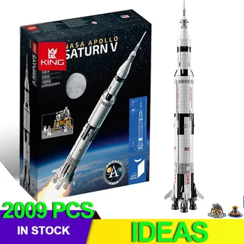 

IDEAS Compatible 21309 Apollo Saturns V Space Launch Model Rocket program Kids Christmas Gifts Science Building Kit