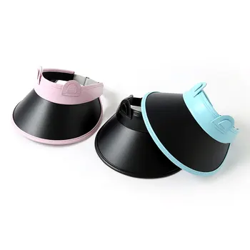 

Baby Hat Boys Girls UV Protection Hat Wide Eaves Children Sunbonnet Sun Protection Sun Hat Children's Topless Hat Summer