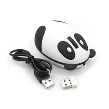 Ergonomic 2.4GHz Wireless Rechargeable Optical Panda Shape Computer Mouse Gaming Professional Gamer Mouse