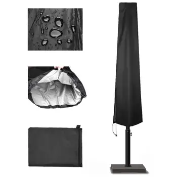 

Outdoor Patio Garden Restaurant Terrace Umbrella Cover Parasol Cover Waterproof Windproof Anti Dust UV Umbrella Rain Cover