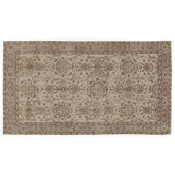 

Handmade Beige Vintage English English Area Rug 112x204 Cm-3'8''X6'8''