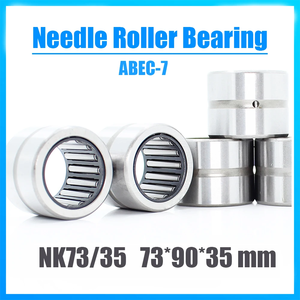 NK73/35 Bearing 73*90*35 mm 1PC ABEC-7 Solid Collar Needle Roller Bearings Without Inner Ring NK73/35 NK7335 Bearing nk18 20 bearing 18 26 20 mm 5pc solid collar needle roller bearings without inner ring nk18 20 nk1820 bearing