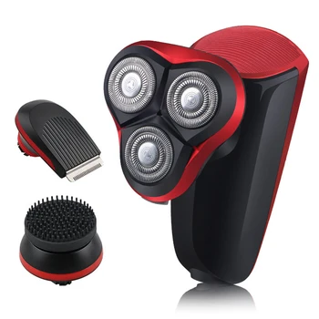 

3D 3in1 Beard Razor Sideburns Home Cordless Trimmer Mustache Styling Tools Wet And Dry For Bald Waterproof Salon