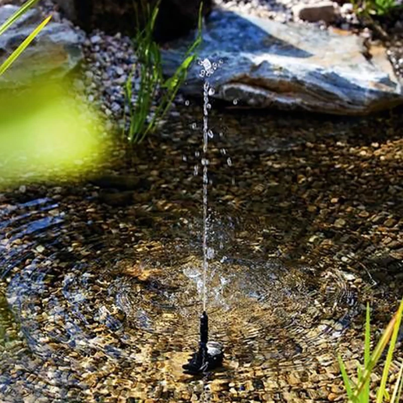 Солнечный водяной насос фонтана водопады мощность открытый садовый пруд с рокарием ландшафтное украшение для птичьей ванны садовый декор zh1