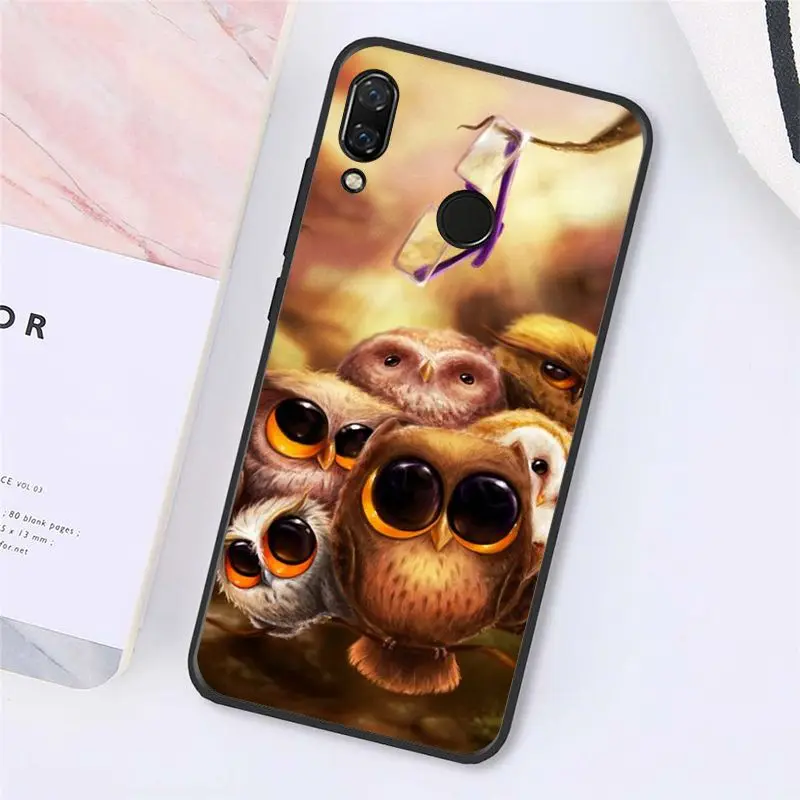 Cartoon cute animal owl