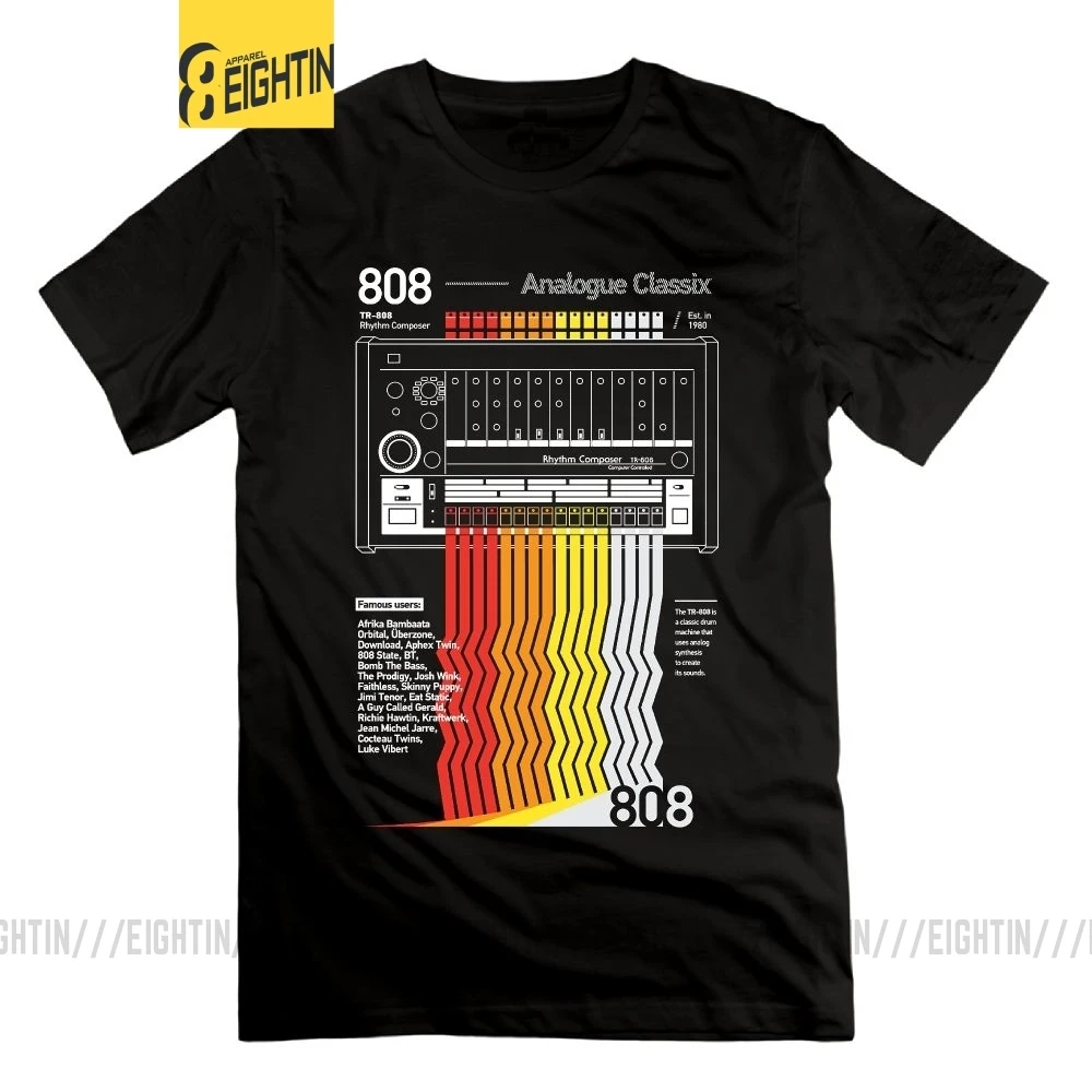 Ceny Eightin 808 Classix Vaporwave T Shirt krótkie rękawy okrągły kołnierz mężczyźni topy Tees 4XL odzież nowy nabytek 100% bawełna T Shirt