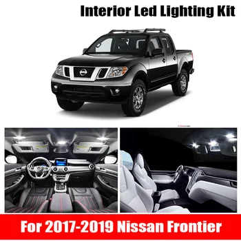 

8x Canbus White LED Light Bulbs Interior Kit For 2017-2019 Nissan Frontier Map Glove Box Trunk Cargo License Lamp 12V Car Light