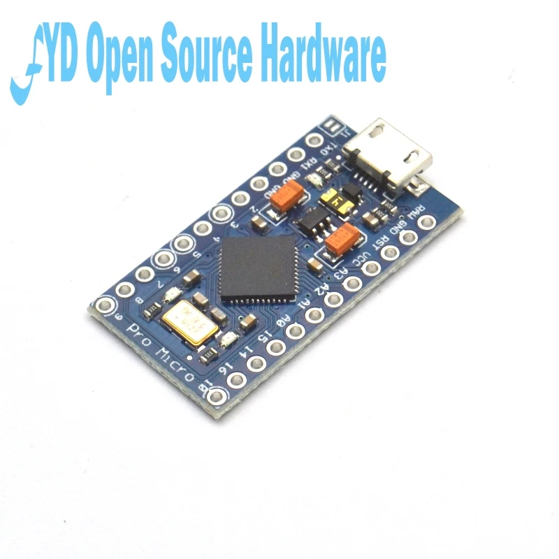 Сменный ATmega32U4 ATmega328 Pro Micro 5 в 16 МГц для Arduino Mini с 2 рядным штырьковым разъемом