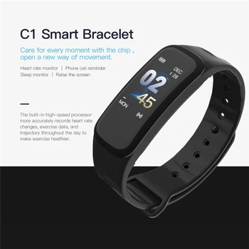 

Hot Smart Pedometer VS C1 Plus Fitness Tracker Waterproof Heart Rate Monitor Blood Pressure Smart Stride meter