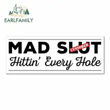 EARLFAMILY 13cm x 5cm for Every Hole Warning Fine Decal Funny Car Stickers RV VAN 3D DIY JDM Vinyl Car Wrap Truck Graphics EARLFAMILY 13cm x 5cm for Every Hole Warning Fine Decal Funny Car Stickers RV VAN 3D DIY JDM Vinyl Car Wrap Truck Graphics