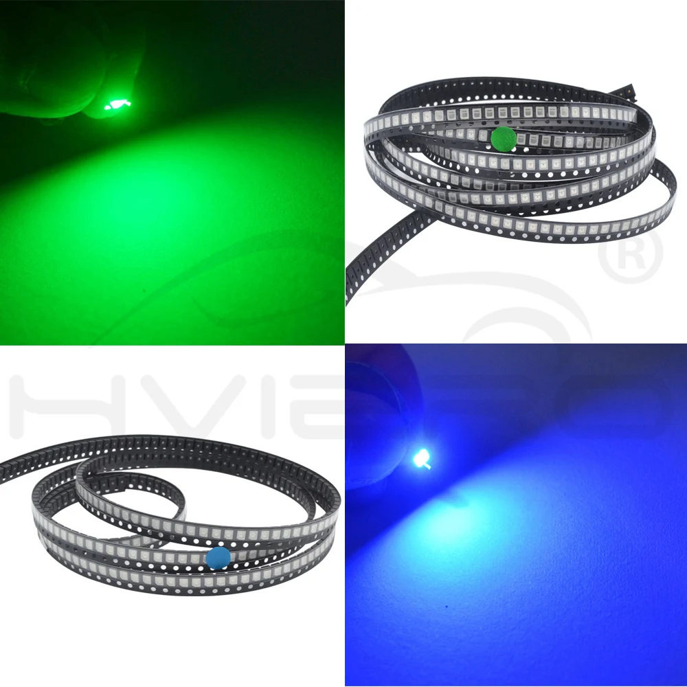 Hviero 1210 3528 White Red Blue Purple SMT SMD Lamp Bead Highlight Light-Emitting 2.0~3.6V 390-625nm Ultra Bright Diodes PLCC-2 LED