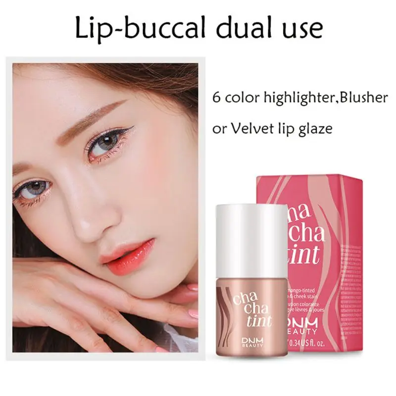 

10ml Dual Use Face Makeup Cheek Liquid Blusher Long Lasting Non-stick Lip Gloss Glaze Lipstick Beauty Cosmetic Too