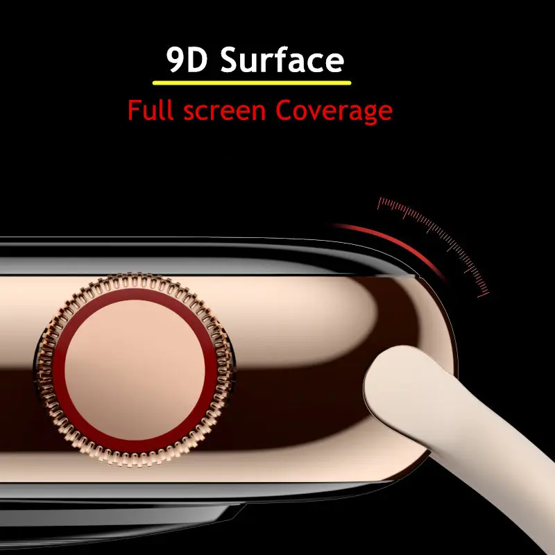 Защитная пленка для Apple Watch 5 4 44 мм 40 iWatch series 3 2 1 42 38 9D HD мягкая аксессуары apple watch (не