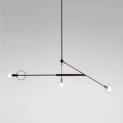 Современные Геометрические художественные подвесные светильники скандинавские линии подвесной светильник Лофт промышленный домашний
