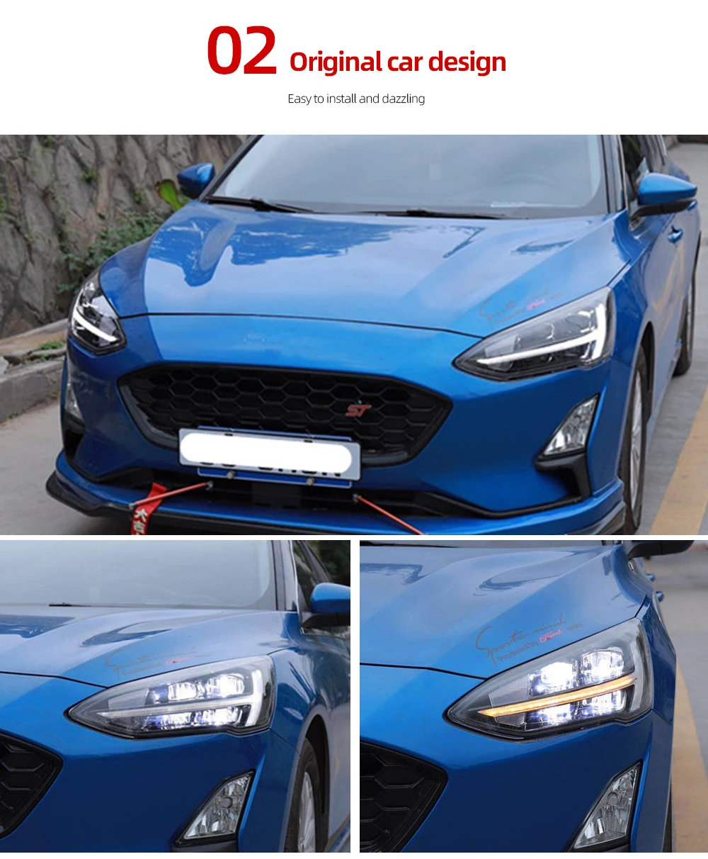 速卖通-42福克斯T形2019款大灯总成 (5)