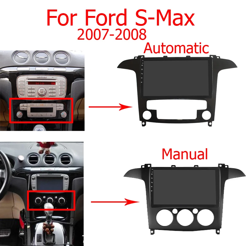 Android 8,1 автомобильный Радио мультимедийный dvd-плеер для Ford S-Max S Max 2007-2008 с автомобильным dvd gps плеером и поддержкой Bluetooth WiFi