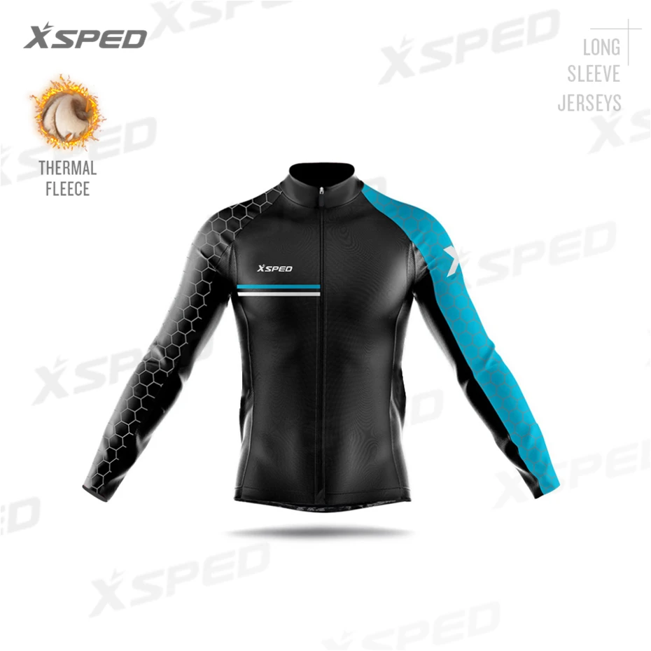Cycling Jerseyss Мужская профессиональная команда Велоспорт Джерси комплект зимняя куртка рукав одежда для велоспорта теплый флисовый комплект MTB теплая одежда Ropa Ciclismo Invierno - Цвет: Cycling Jerseyss