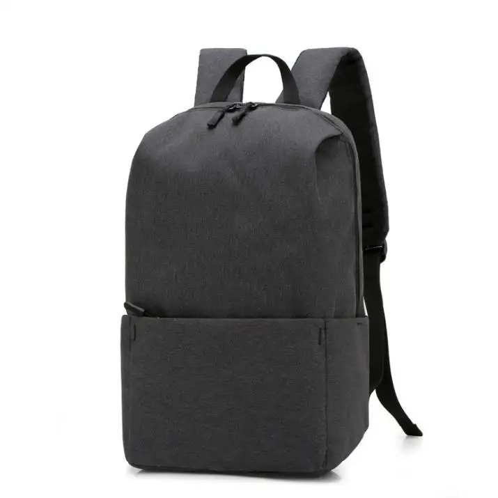 Рюкзак подарок; индивидуальный логотип, Мужская и Женская легкая Студенческая сумка - Цвет: Темно-серый
