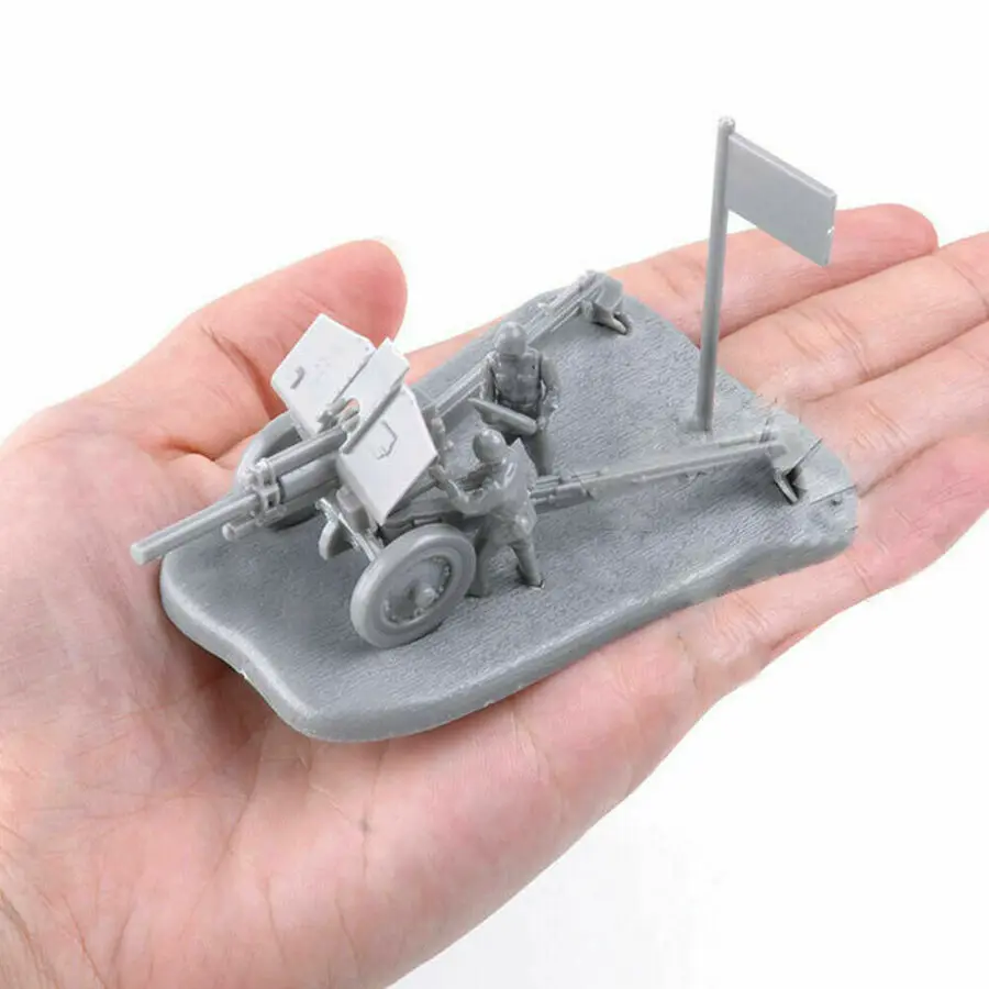 4D 1:72 сценарий PAK40 M30 M1938 Сборная модель пушки сборная головоломка кирпичная
