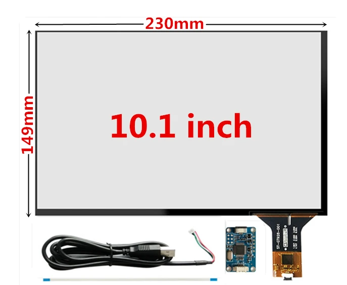 Планшет Raspberry Pi 10 1 дюйма 230 мм * 149 емкостный сенсорный дигитайзер сенсорная панель